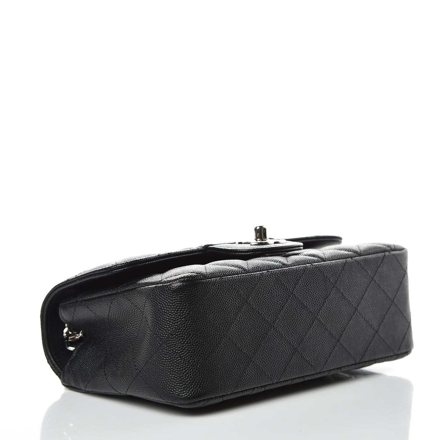 Caviar Quilted Mini Rectangular Flap Black