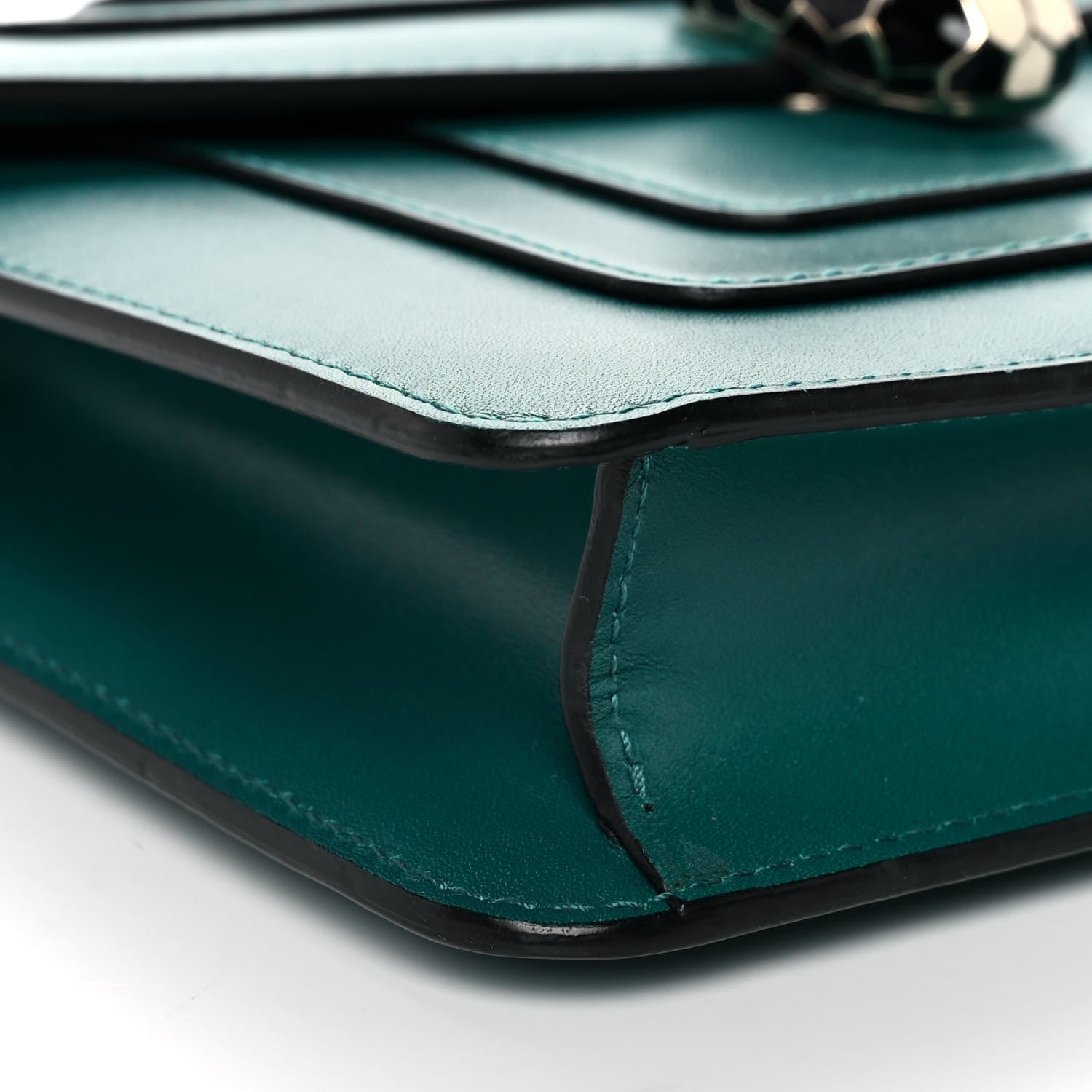 Bulgari Calfskin Serpenti Forever Crossbody Bag Emerald Green 5 of 12