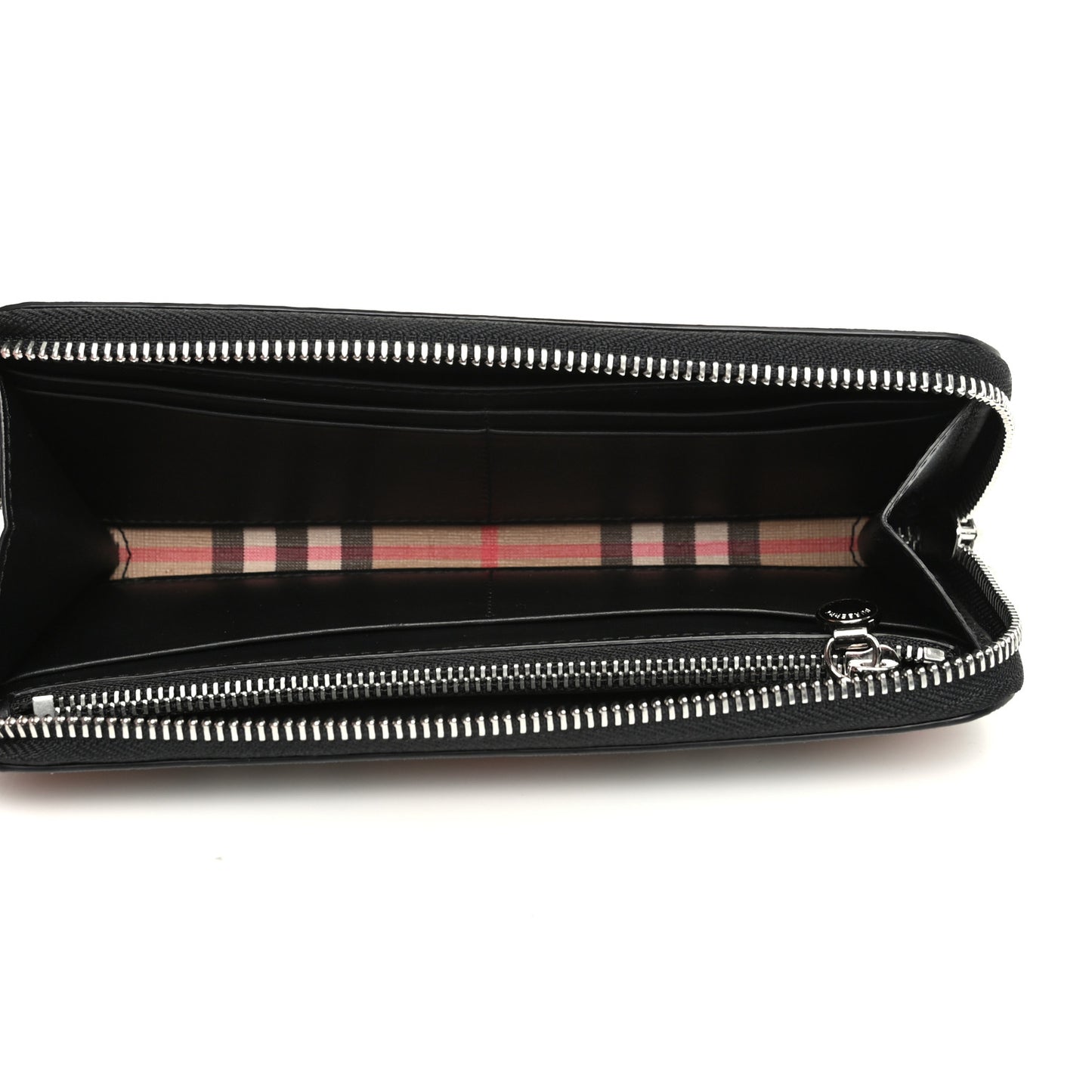 Vintage Check Ellerby Zip Around Wallet Black