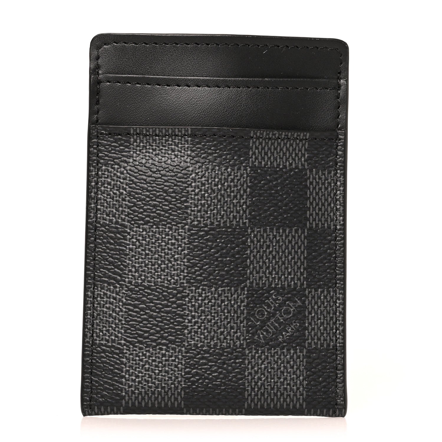Louis Vuitton Damier Graphite Pince Card Holder Bill Clip 1 of 8