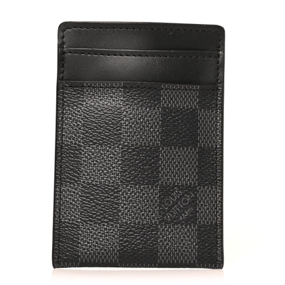 Louis Vuitton Damier Graphite Pince Card Holder Bill Clip 1 of 8