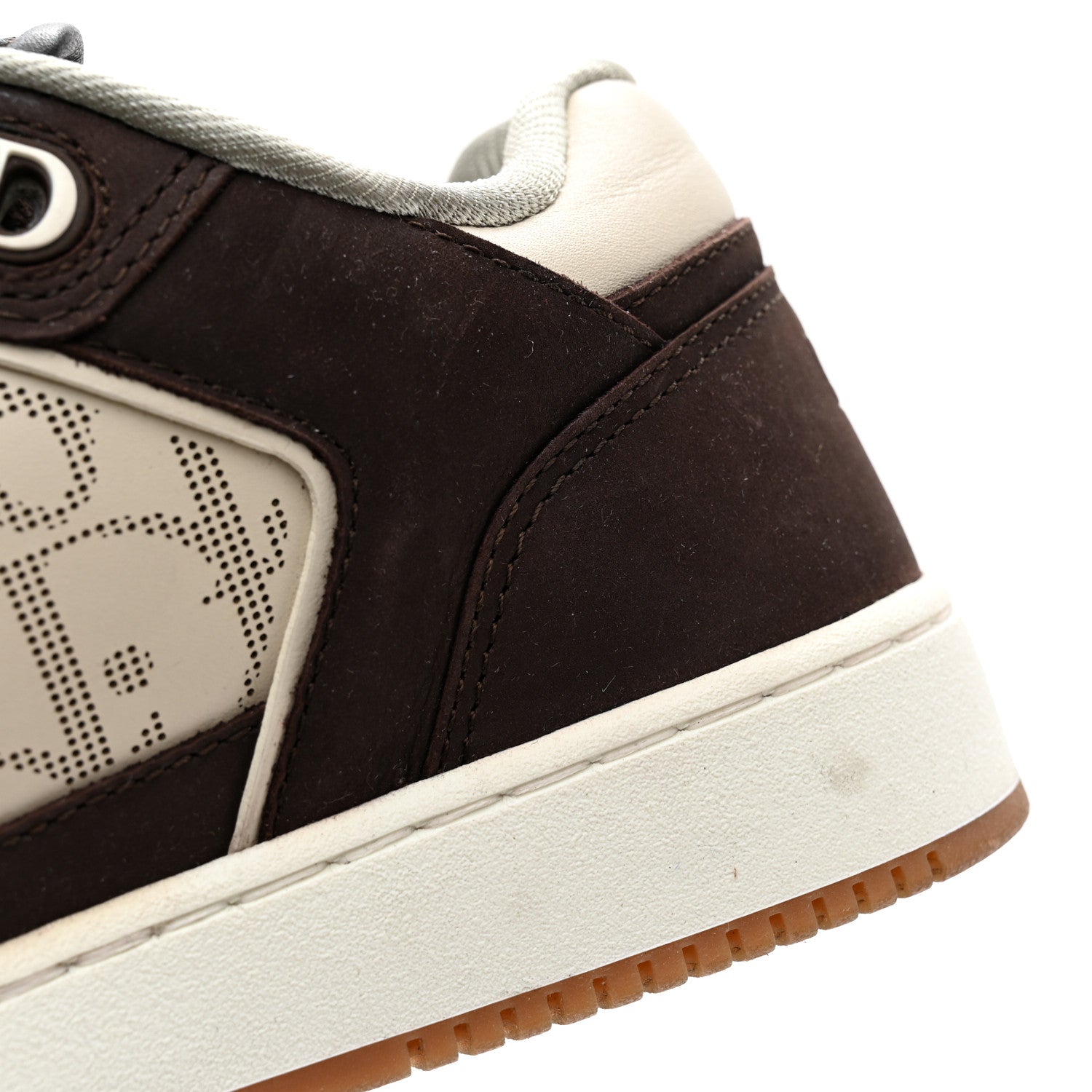 Christian Dior Nubuck Calfskin Oblique Mens B27 Low Top Sneakers 36 Brown Beige 11 of 12
