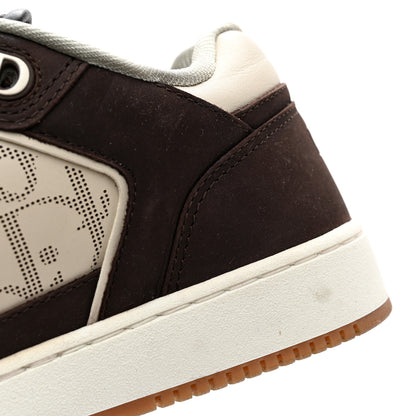 Christian Dior Nubuck Calfskin Oblique Mens B27 Low Top Sneakers 36 Brown Beige 11 of 12