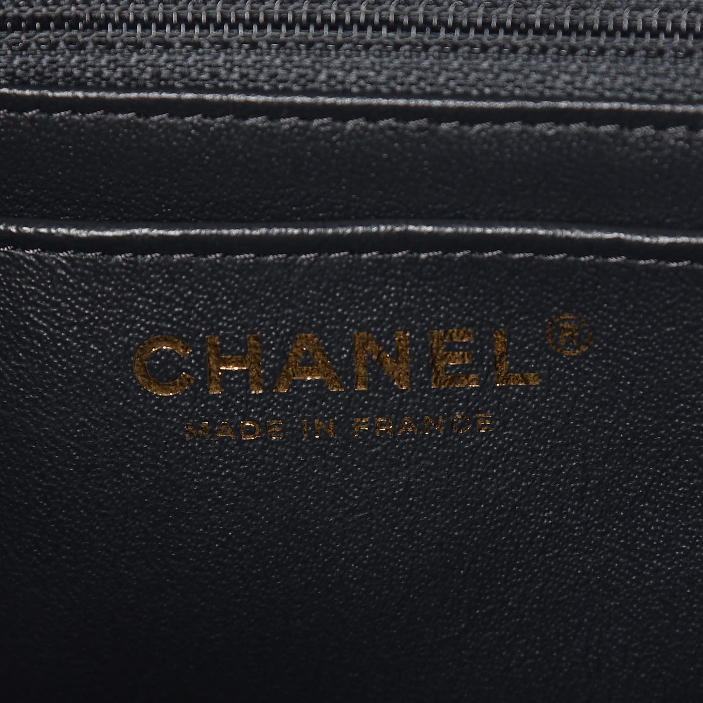 Caviar Quilted Mini Rectangular Flap Dark Grey