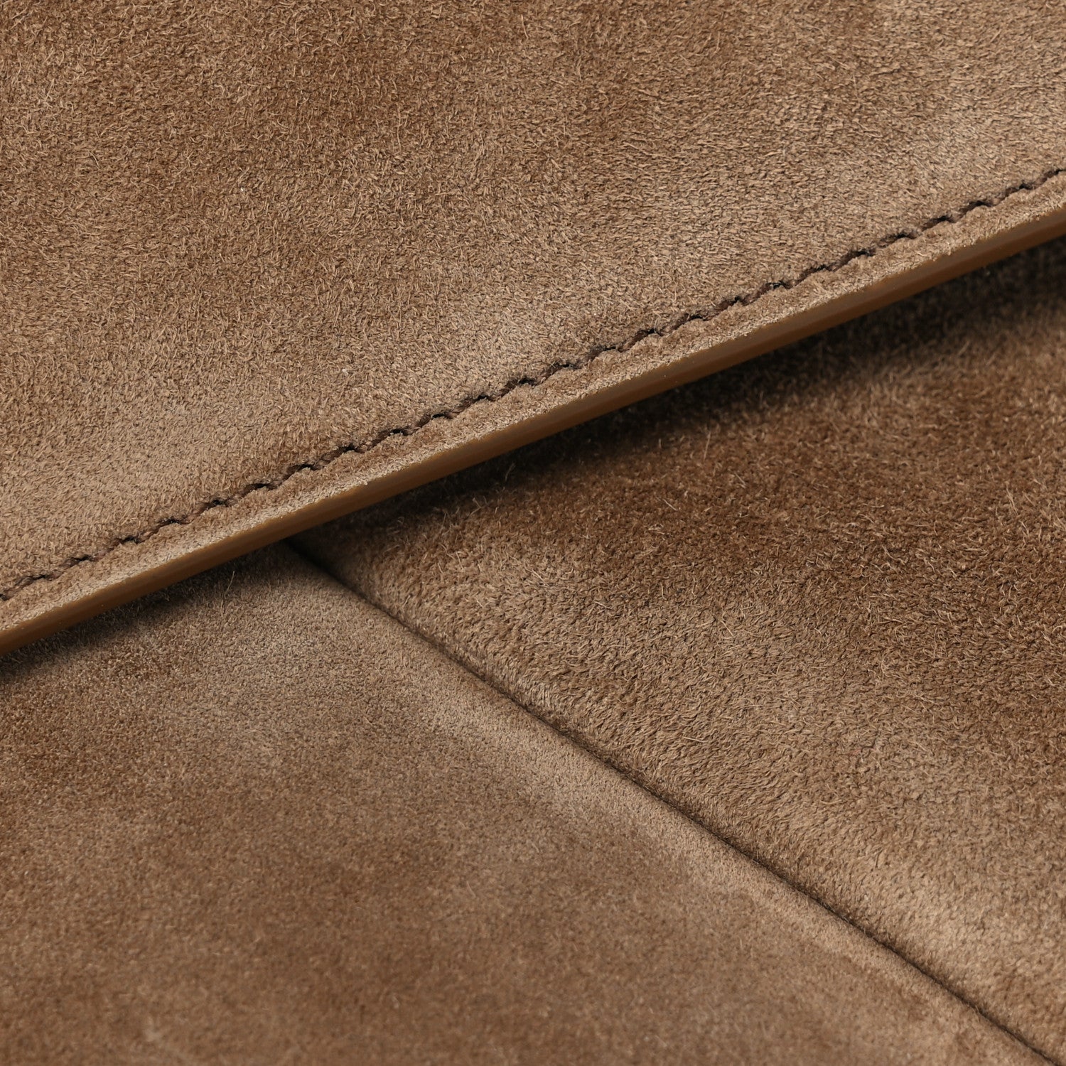 Saint Laurent Suede Large Cassandre Envelope Pouch Golden Leaf 8 of 11