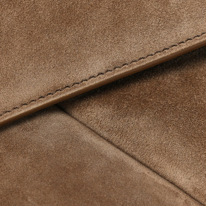 Saint Laurent Suede Large Cassandre Envelope Pouch Golden Leaf 8 of 11