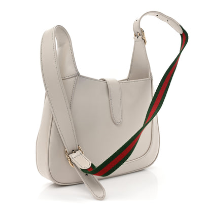 Gucci Ancora Calfskin Web Small Jackie Shoulder Bag Light Grey 3 of 10
