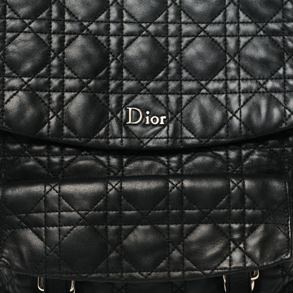 Christian Dior Lambskin Cannage Large Stardust Backpack Black 7 of 11
