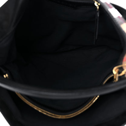 Burberry House Check Bridle Calfskin Medium Gosford Hobo Black 11 of 20