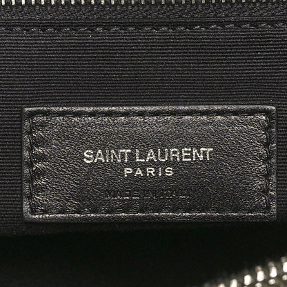 Saint Laurent Calfskin Y Quilted Monogram Large Loulou Chain Satchel Kaki Fonce 6 of 10