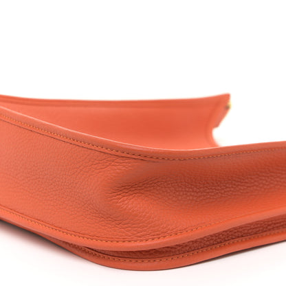 Hermes Taurillon Clemence Evelyne III PM Feu 9 of 11