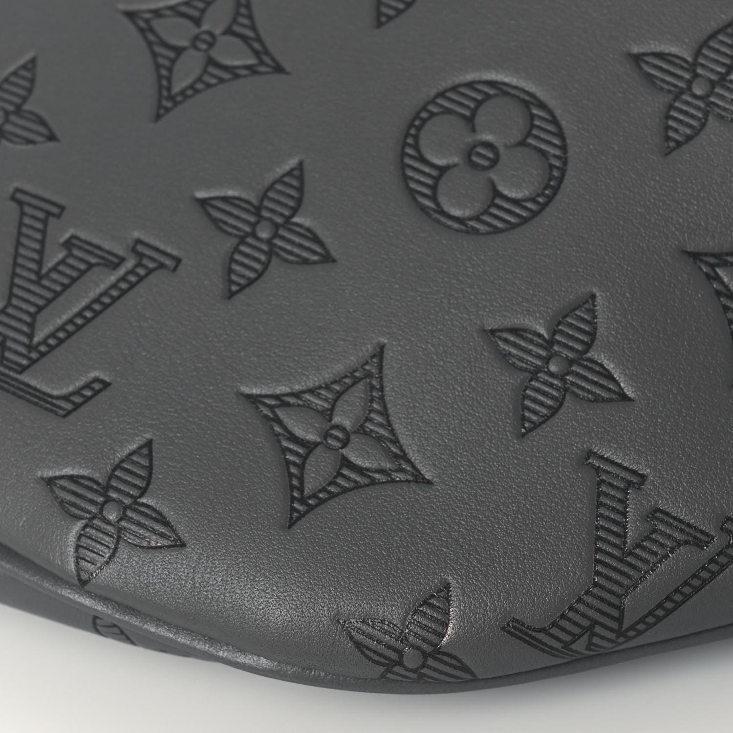 Louis Vuitton Calfskin Monogram Shadow Discovery Bumbag PM Gray 9 of 11
