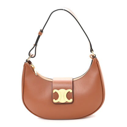 Celine Smooth Calfskin Medium Strap Ava Triomphe Shoulder Bag Tan 1 of 10