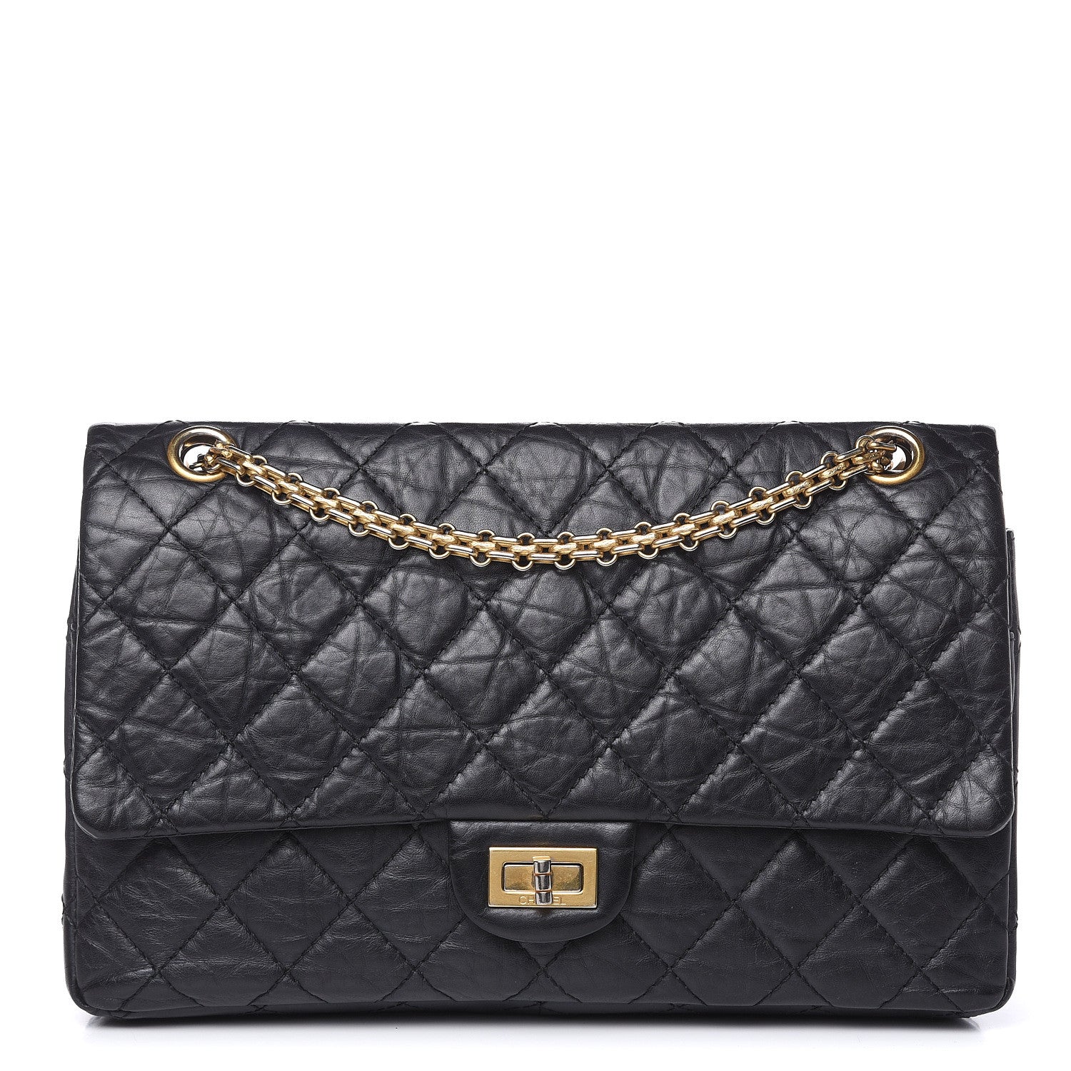 Chanel Aged Calfskin Quilted 2.55 Reissue 226 Flap Black 1 of 14