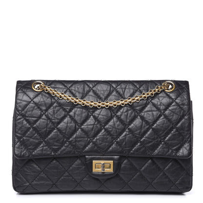 Chanel Aged Calfskin Quilted 2.55 Reissue 226 Flap Black 1 of 14