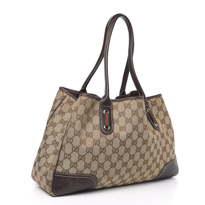 Gucci Monogram Medium Princy Tote Dark Brown 2 of 14