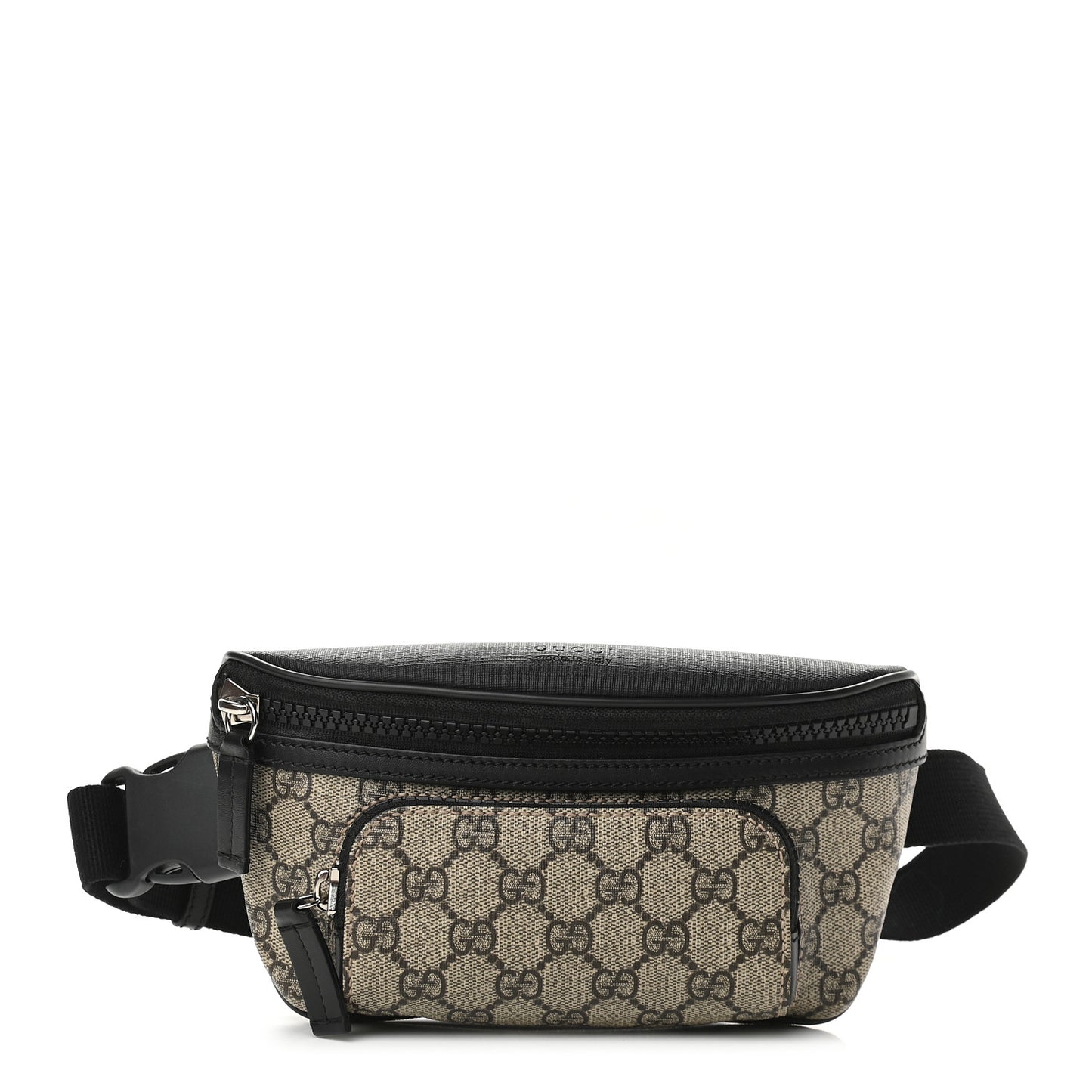 GG Supreme Monogram Belt Bag Black