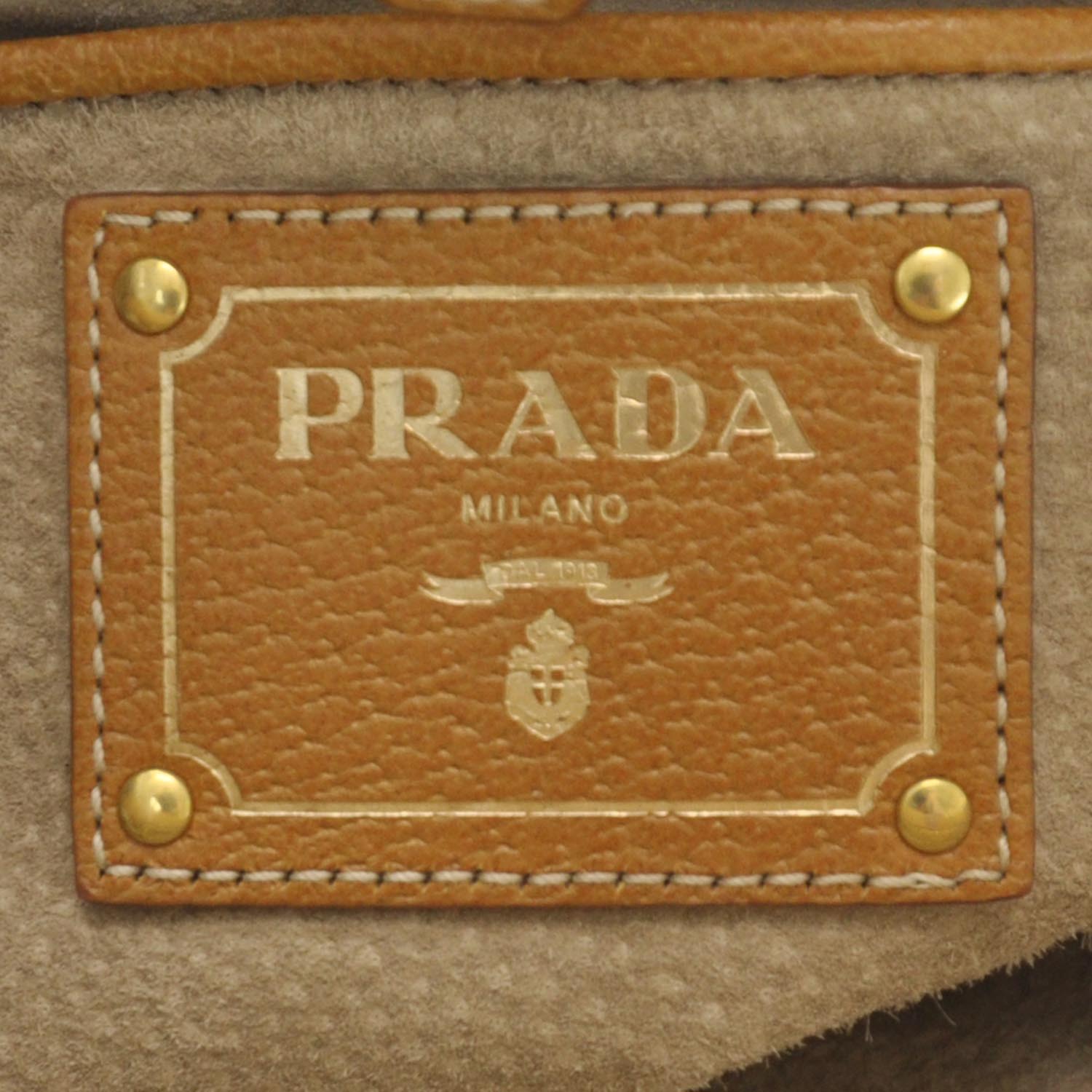 Prada Canapa Cinghiale Top Handle Satchel Naturale Cuoio 7 of 8