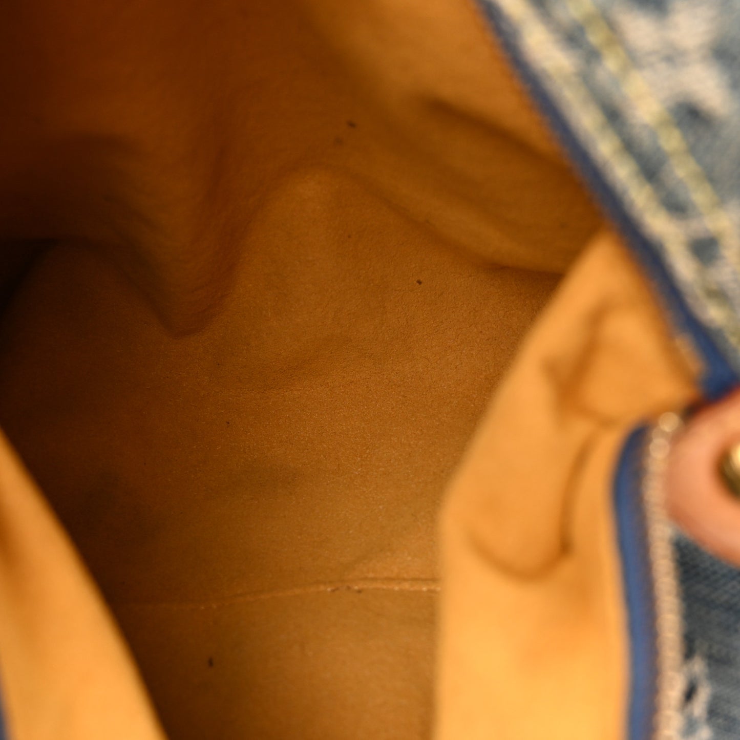 Monogram Denim Baggy PM Blue