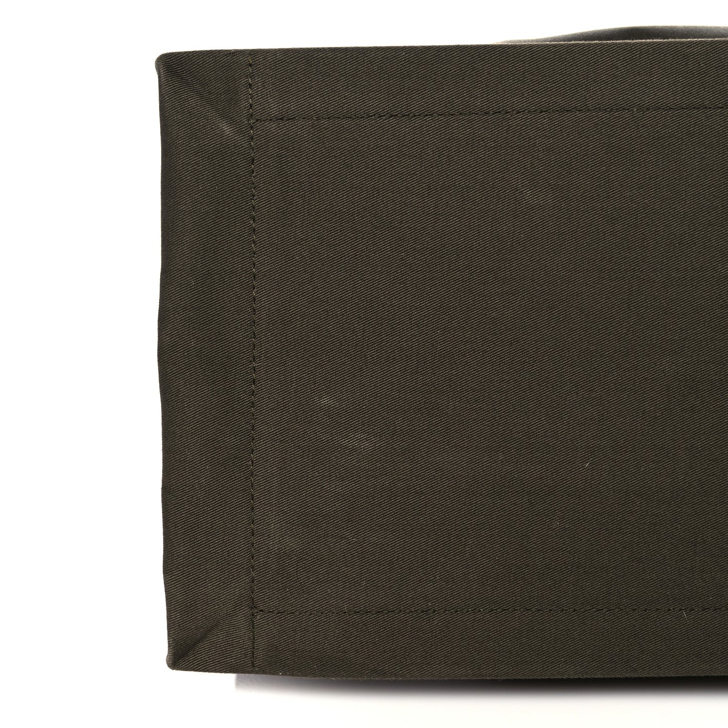 Linen Calfskin Rive Gauche Tote Khaki