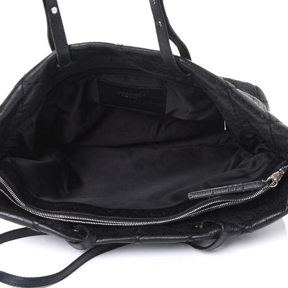 Chanel Glazed Calfskin Large On The Road Tote Black 4 of 4