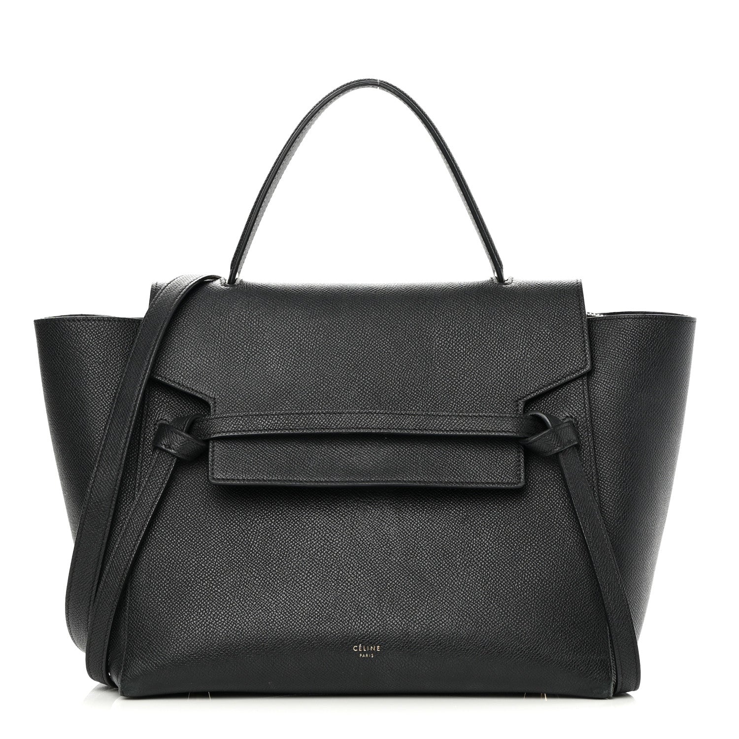 Celine Grained Calfskin Mini Belt Bag Black 2 of 23
