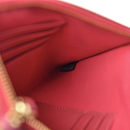 Prada Saffiano Flat Zip Wristlet Peonia 7 of 8