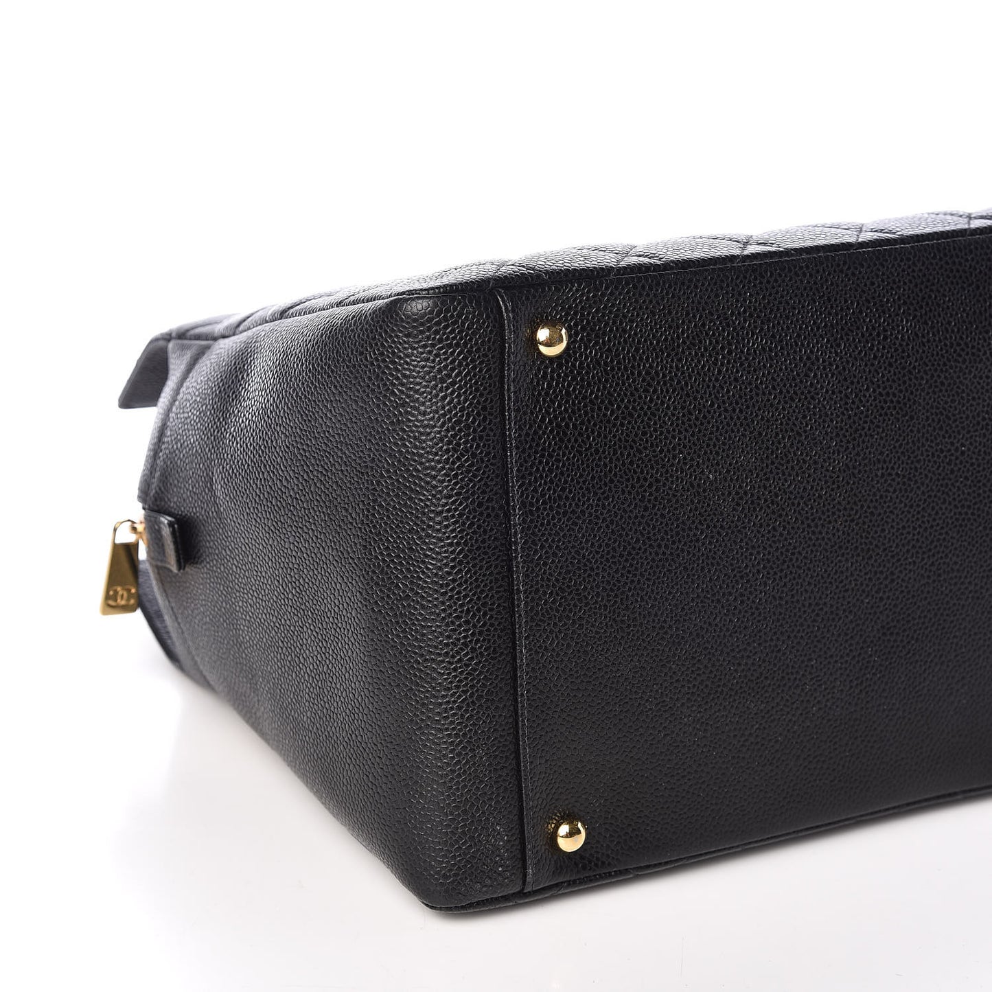 Caviar Quilted Petit Timeless Tote PTT Black