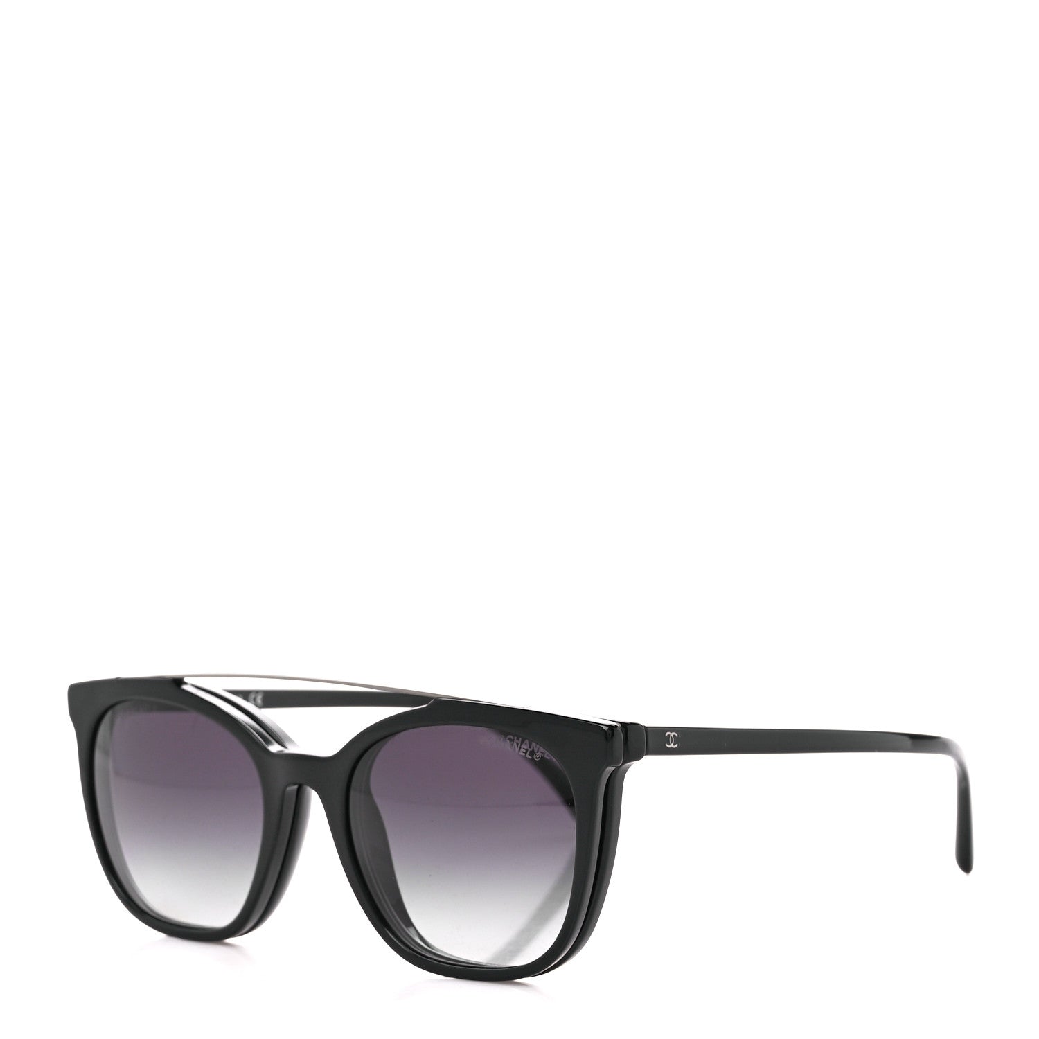 Chanel CC Clip On Sunglasses Set 5392 Black 2 of 11
