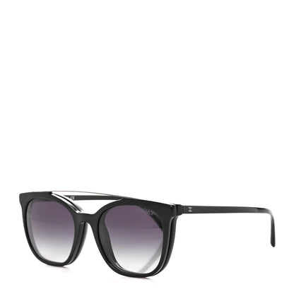 Chanel CC Clip On Sunglasses Set 5392 Black 2 of 11
