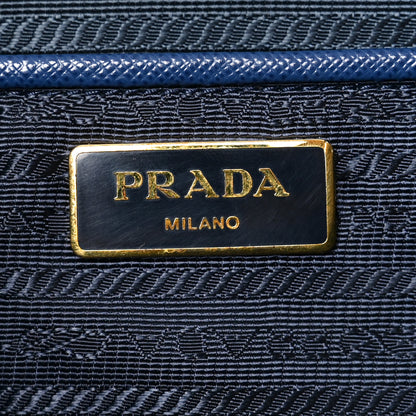 Prada Saffiano Lux Large Galleria Double Zip Tote Bluette 6 of 9