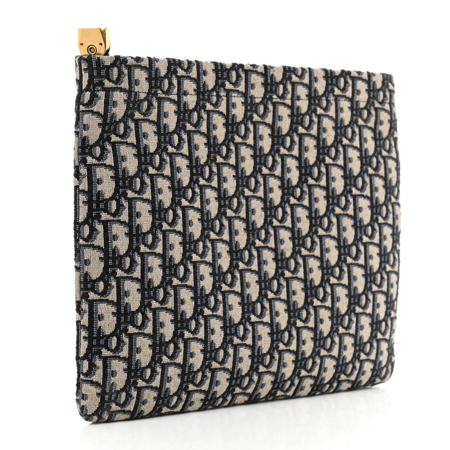 Christian Dior Oblique Zipped Pouch Clutch 3 of 8