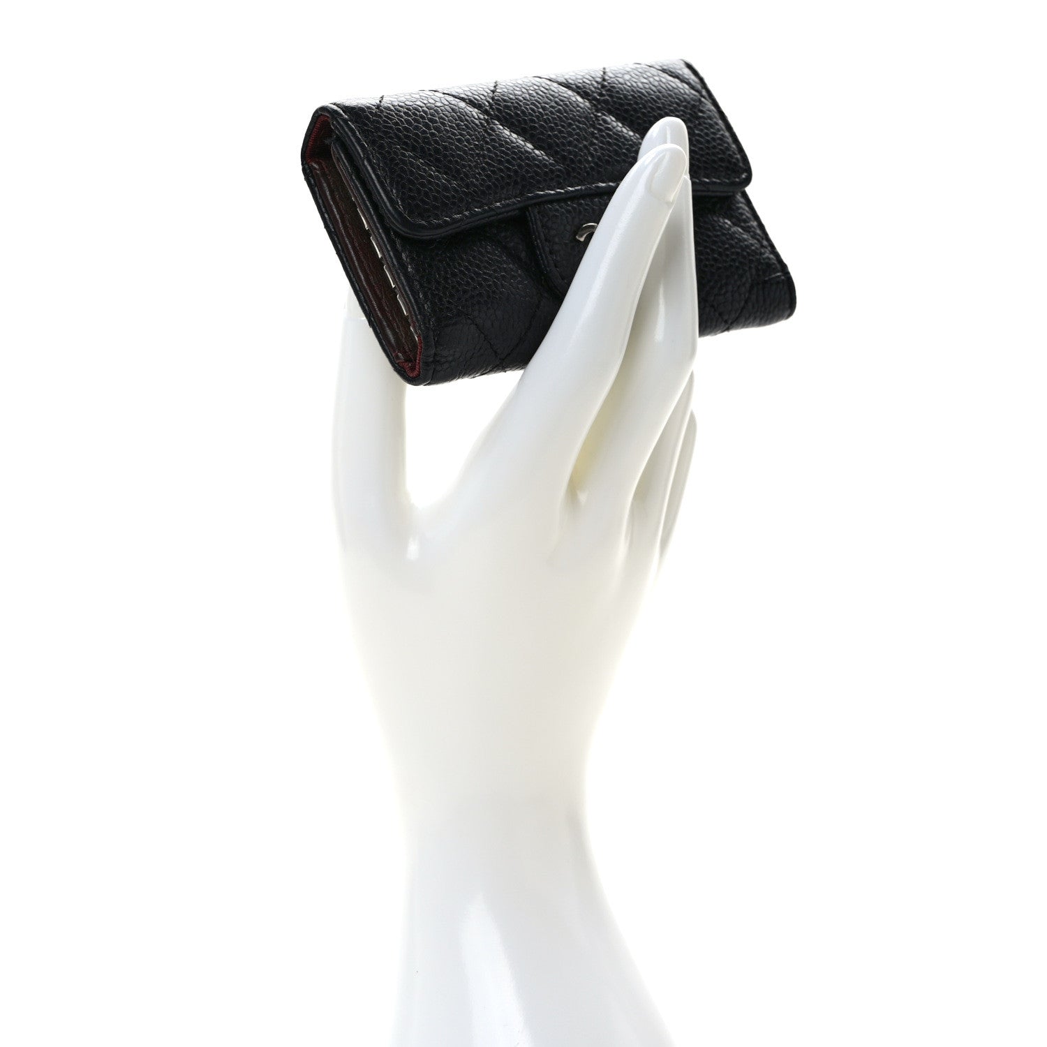 Chanel Caviar Quilted 6 Key Holder Black 2 of 9