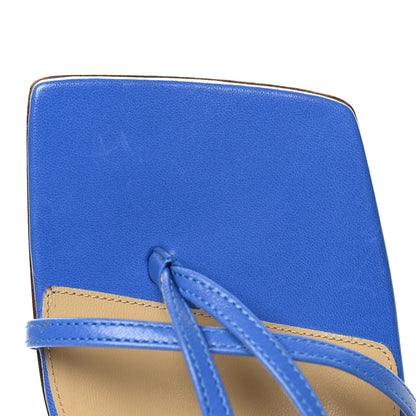 Bottega Veneta Lambskin Stretch Multi Strap 90mm Sandals 39.5 Aquarium 6 of 6