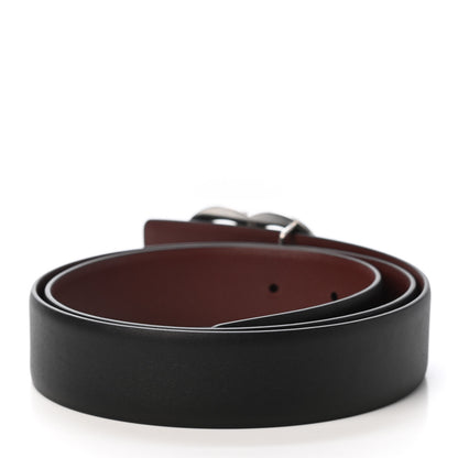 Chanel Calfskin CC Reversible Belt 80 32 Black Burgundy 2 of 4