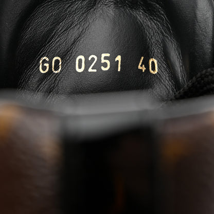 Louis Vuitton Suede Monogram Run Away Sneakers 40 Black 6 of 8