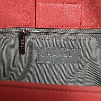 Chanel Calfskin Cerf Executive Shopper Tote Coral 6 of 7