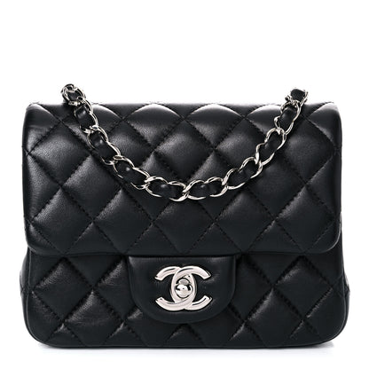 Chanel Lambskin Quilted Mini Square Flap Black 1 of 10