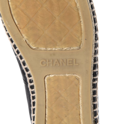 Chanel Lambskin CC Espadrilles 39 Black 7 of 9