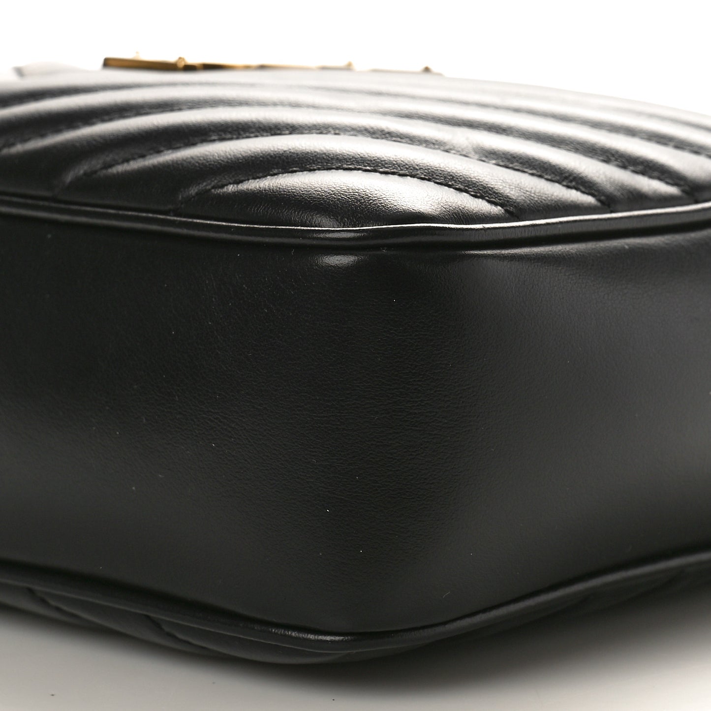 Calfskin Matelasse Monogram Lou Camera Bag Black