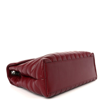 Saint Laurent Calfskin Y Quilted Monogram Medium Loulou Chain Satchel Palissandre 4 of 11