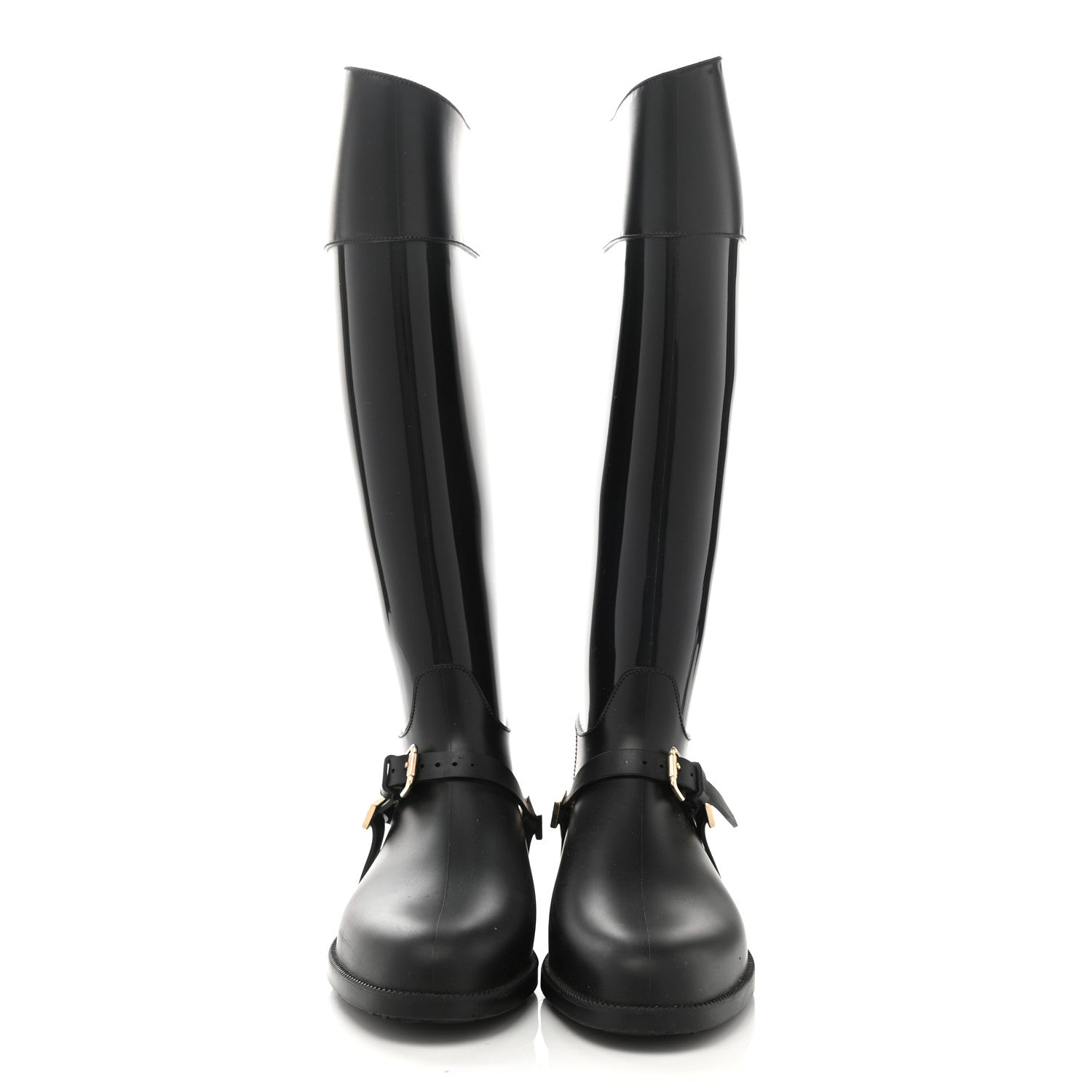 Jimmy Choo PVC Rubber Cheshire Rain Boots 38 Black 2 of 7