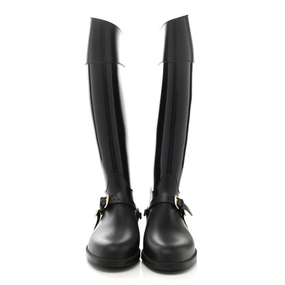 Jimmy Choo PVC Rubber Cheshire Rain Boots 38 Black 2 of 7