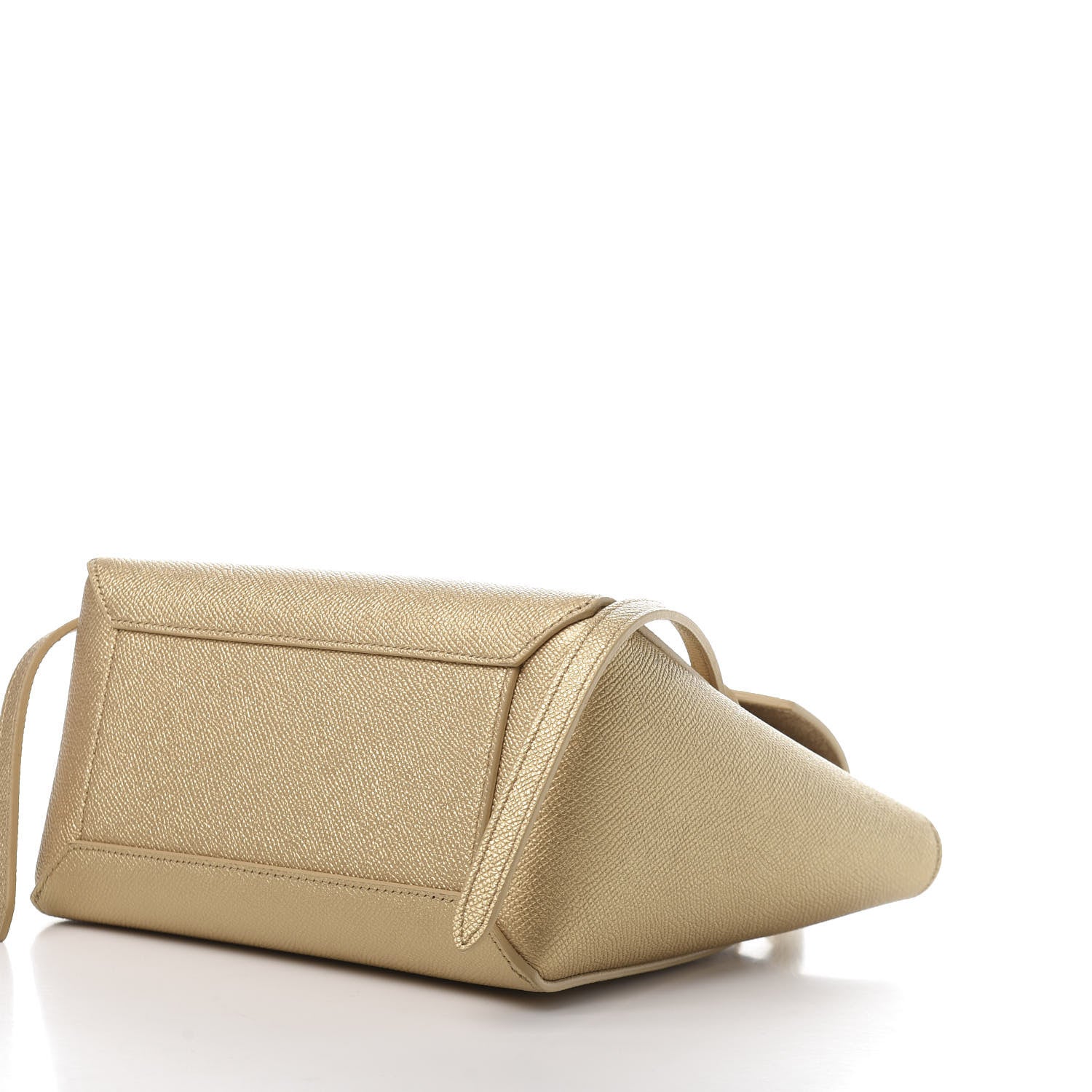 Celine Laminated Calfskin Nano Belt Bag Gold 8 of 11