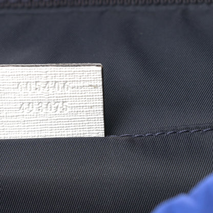 Gucci Coated Canvas Childrens Gingham Backpack Blue White 7 of 10