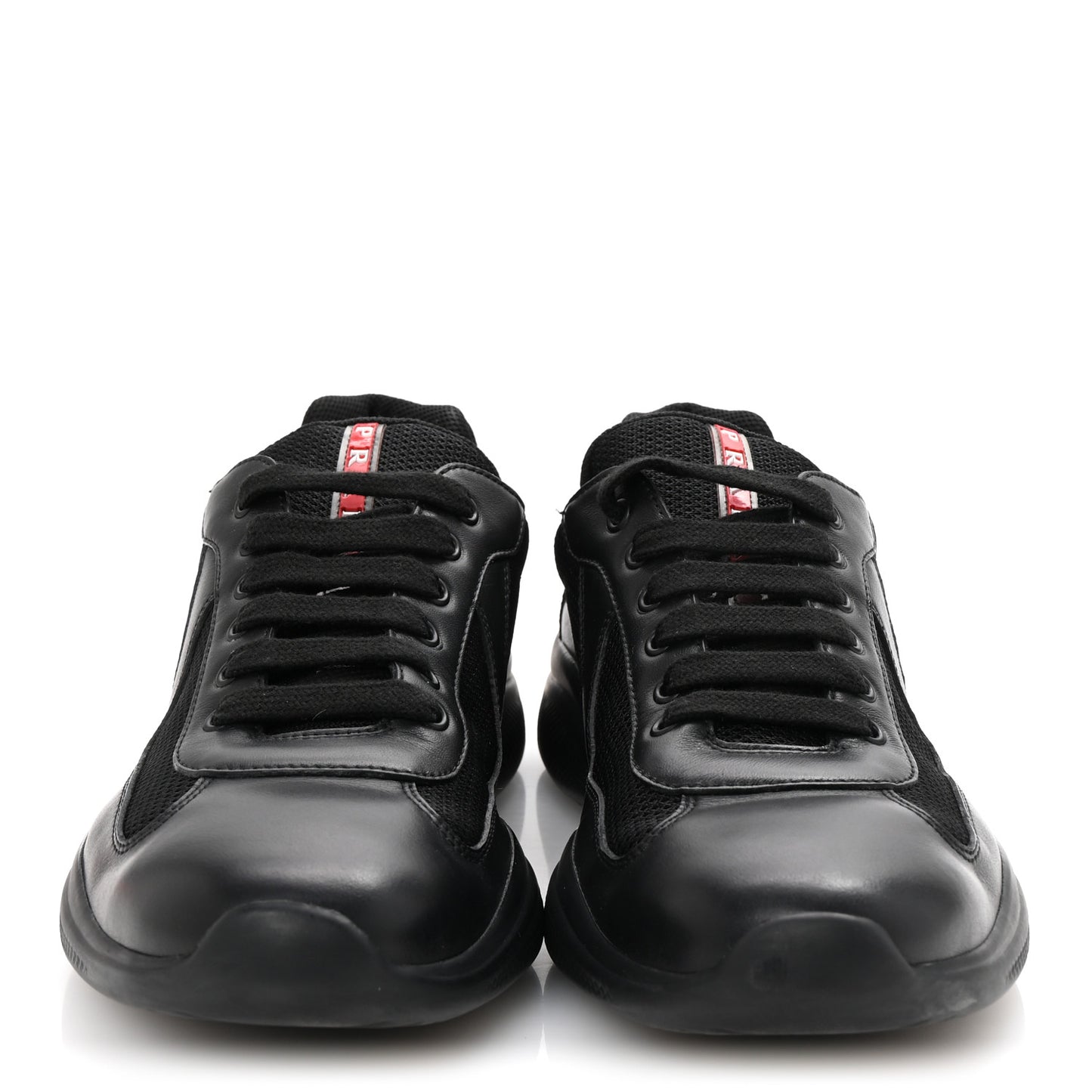 Vitello Soft Mesh Mens America's Cup Sneakers  9.5 Black