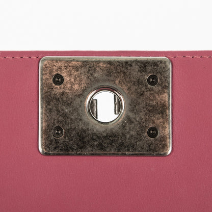Chanel Distressed Patent Quilted Medium Boy Flap Pink 8 of 8