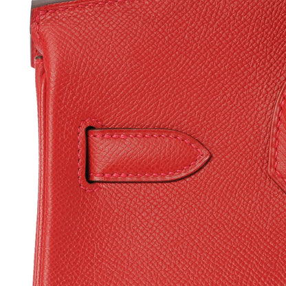 Hermes Epsom Birkin 30 Rouge Casaque 31 of 35