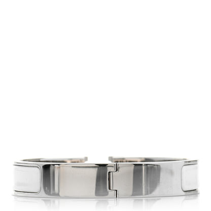 Hermes Enamel Narrow Clic Clac H Bracelet PM White 3 of 4