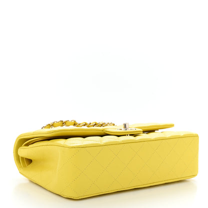 Chanel Caviar Quilted Medium Double Flap Yellow 4 of 11